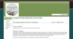 Desktop Screenshot of fulbrighthomeinspections.com